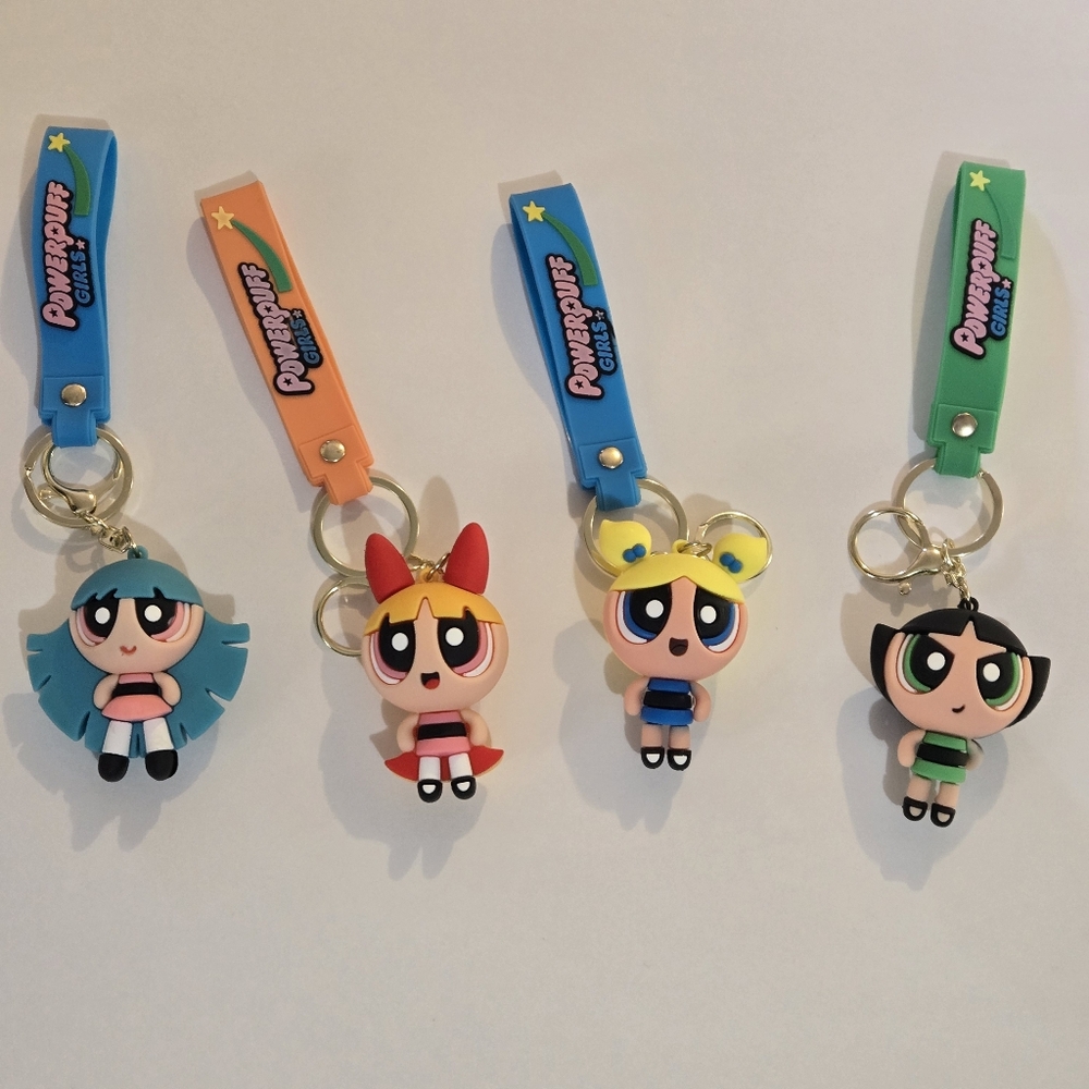 POWERPUFF Girls Bag Charm, Keychain